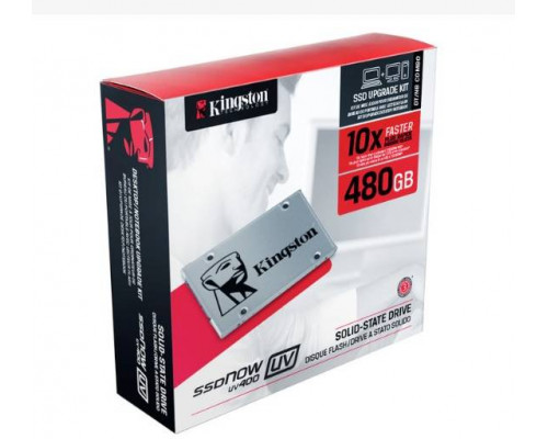 Твердотельный диск 480GB Kingston SSDNow UV400, 2.5", SATA III, TLC [R/W - 550/500 MB/s] Upgrade Bundle